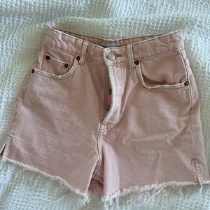 Zara Pink Jean Shorts Size 4/EU36